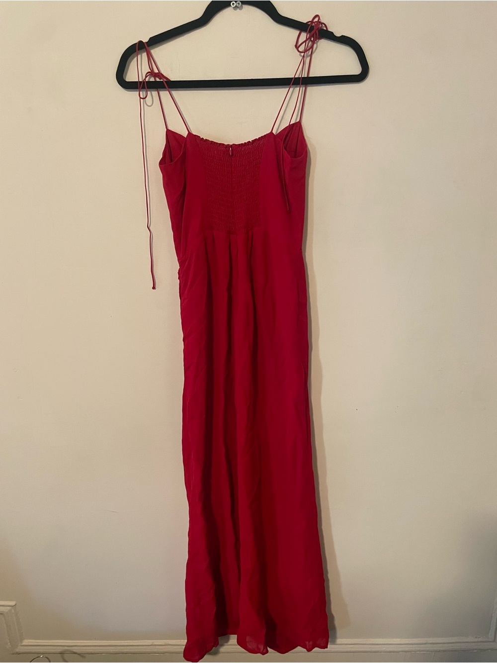 Reformation Red Kourtney Midi Dress with Side Slit - Picture 7 of 7
